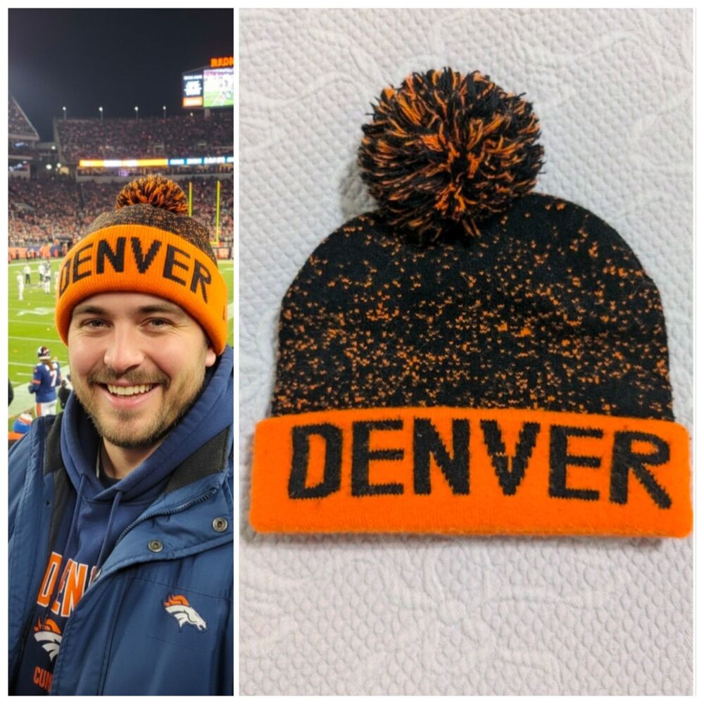 Denver Broncos Pom Pom Hat One Size